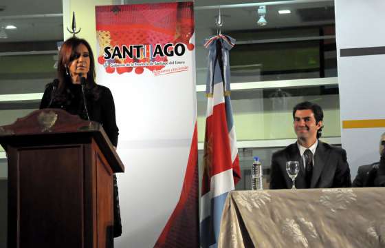 El Gobernador acompañó a la Presidenta en la inauguración de obras en Santiago del Estero