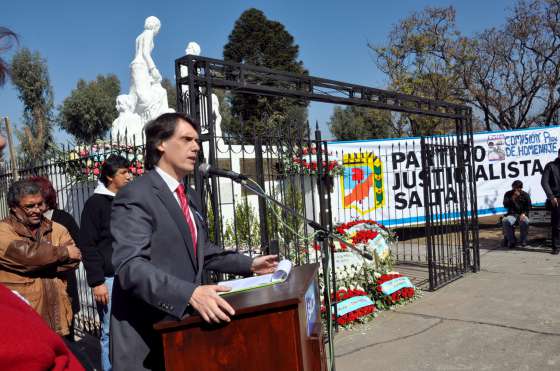 Kosiner encabezó los actos en homenaje a Eva Perón