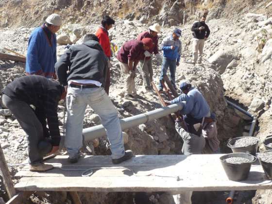 Las obras de captación de agua en Animaná tienen un avance del 80%