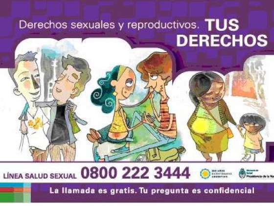 Se encuentra en funcionamiento la línea 0800 de salud sexual y reproductiva