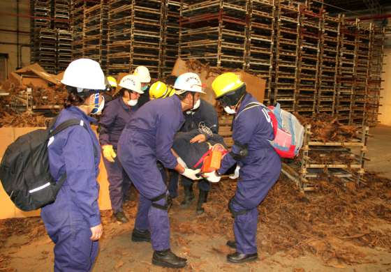 Participaron 200 personas en el simulacro de evacuación de Alliance One
