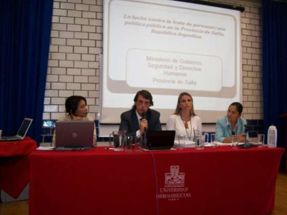 El Ministro de Gobierno expuso en México la política de Salta contra la Trata de Personas