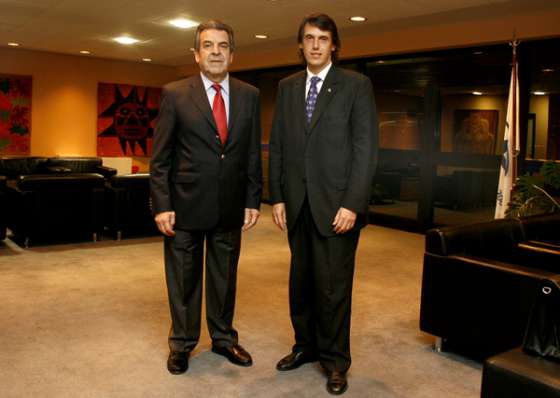 El ministro Kosiner recibió al ex presidente de Chile Eduardo Frei