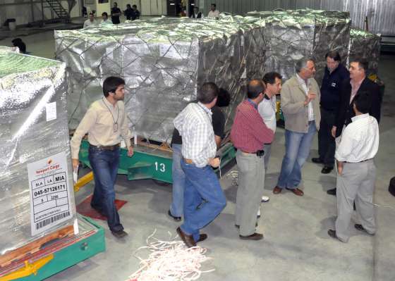 La Provincia realizó la primera exportación aérea de arándanos hacia Estados Unidos