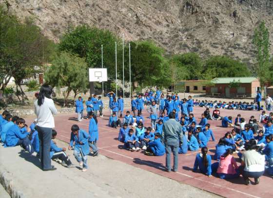 Defensa Civil realizó simulacros en escuelas de Cafayate