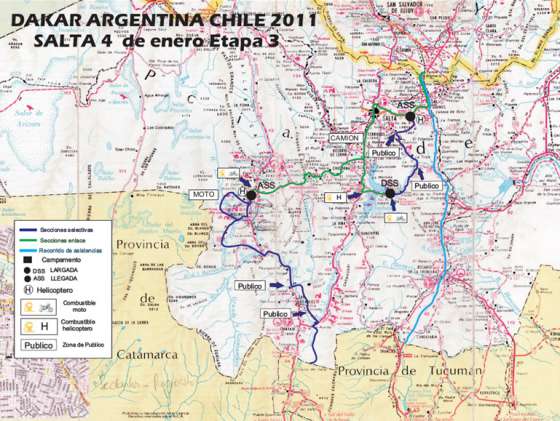 El Dakar Argentina – Chile 2011 ya corre en territorio salteño 