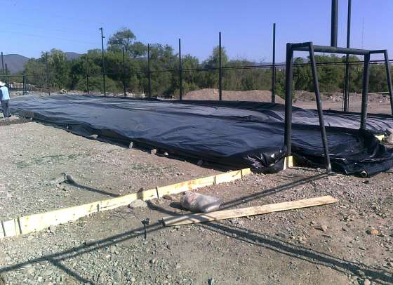 El Gobierno construye playones deportivos para los vecinos de la ciudad