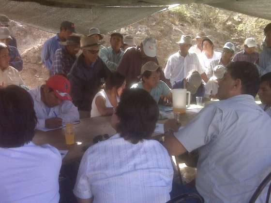 El ministerio de Justicia se reunió con la comunidad de Las Pailas