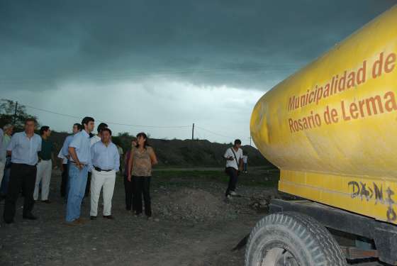Urtubey verificó obras en Rosario de Lerma