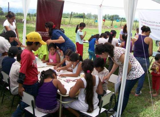 Más  de 1.500 chicos visitaron el stand de la Secretaría de Promoción de Derechos