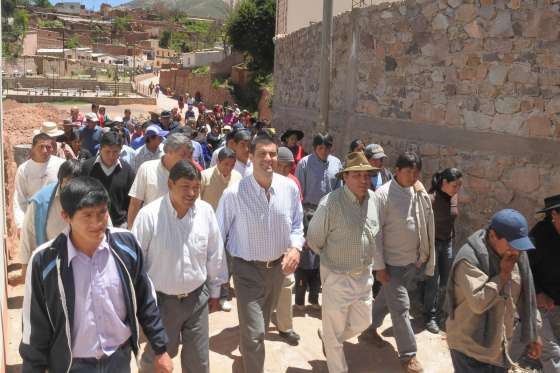 Urtubey recorrió el municipio de Nazareno junto a su comunidad