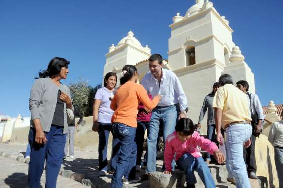 “En estos tres años de gestión se han hecho más obras que en décadas en esta localidad”, dijo Urtubey en Molinos.