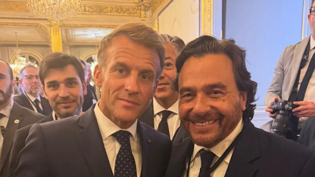 Sáenz participó del encuentro con Macron para promover nuevas inversiones.