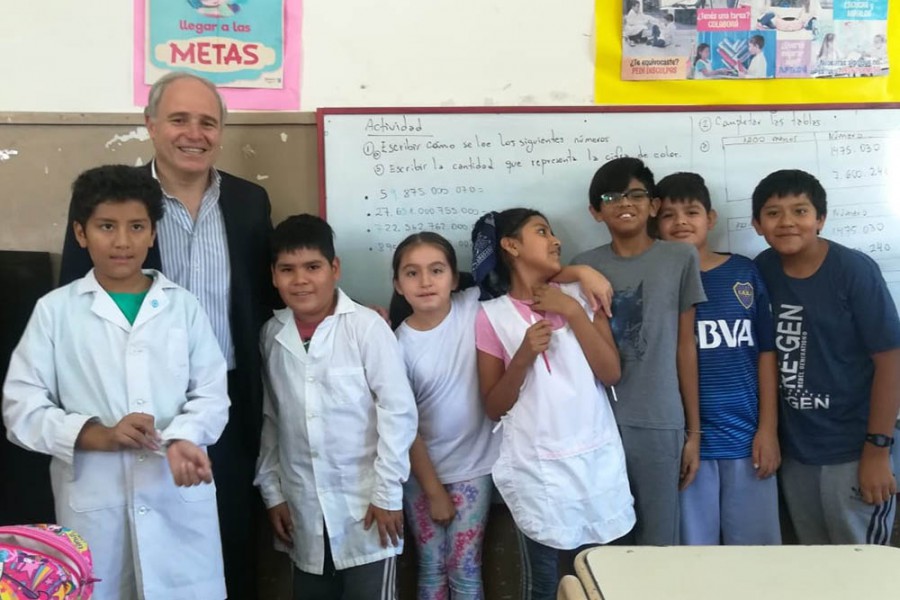 Noticia: El Ministro de Educación visitó la escuela N° 4031 “Pedro  Bonifacio Palacios”