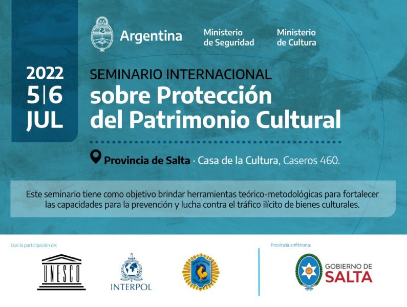 Noticia: Salta es anfitriona del Internacional sobre Protección del Patrimonio Cultural