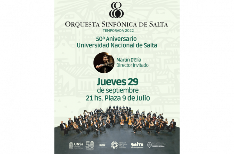 La Orquesta Sinfónica de Salta regresa a la Plaza 9 de Julio