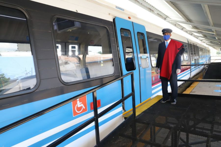 Con el recorrido Salta – Quijano el tren urbano realizó su primer viaje de prueba.