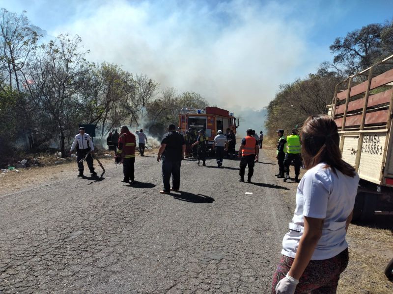 Más de 100 personas recibieron atención sanitaria a causa del incendio ocurrido en el cerro Termas