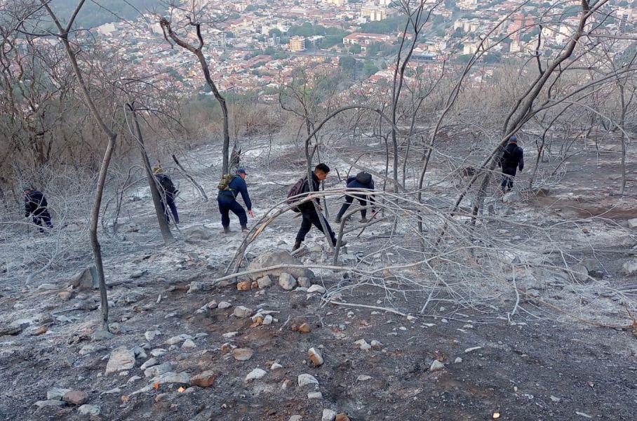 El incendio en el cerro 20 de Febrero está controlado