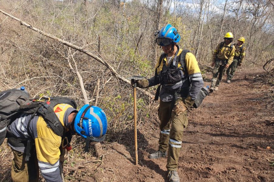 Salta y Jujuy prosiguen con los operativos de sofocación de incendios forestales en Valle Morado