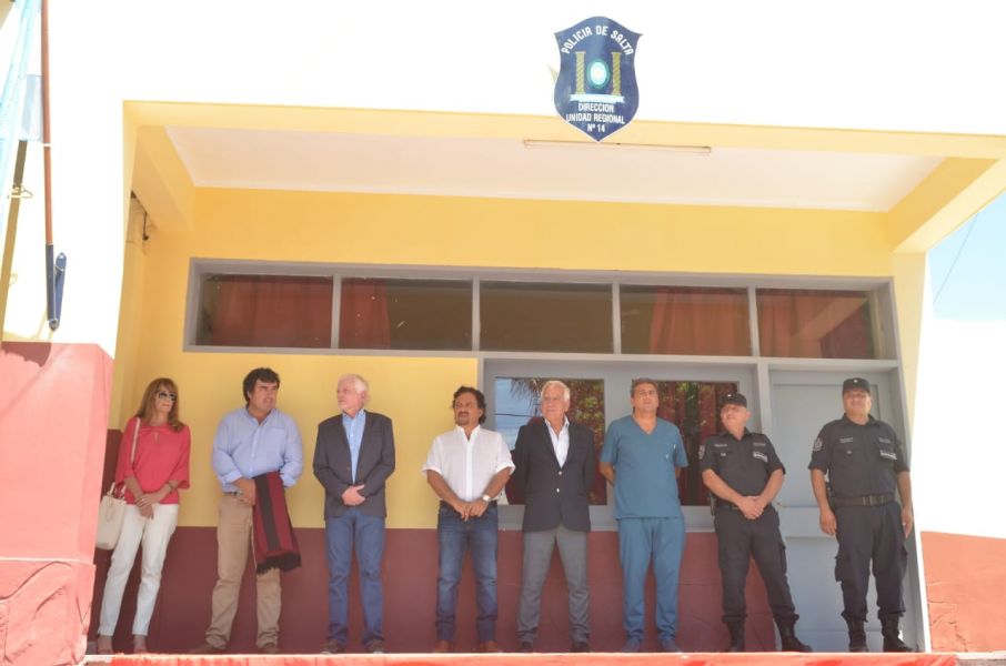 El gobernador Sáenz inauguró la Unidad Regional 14 de la Policía en Embarcación, la octava de su gestión.