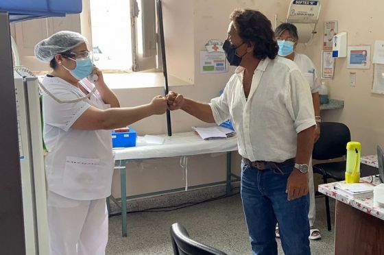 El gobernador Saénz recorrió hoy los Centros de Vacunación de la ciudad