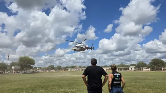 Desarrollo Social realizó un nuevo operativo de asistencia aérea en Rivadavia Banda Sur