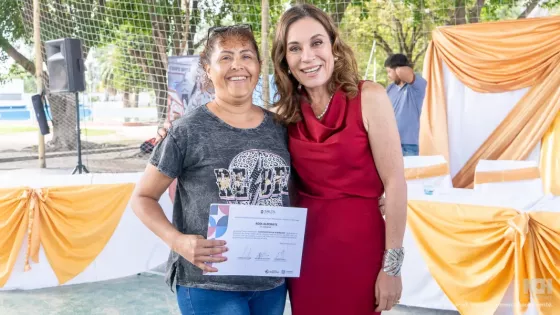 Campo Santo: 45 mujeres egresaron del curso de albañilería del programa Constructoras