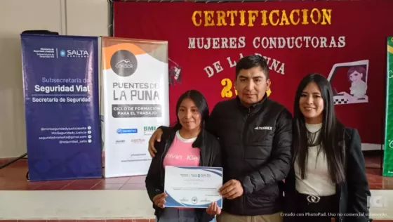 Entregaron 48 certificados a mujeres de la Puna capacitadas en conducción segura de vehículos