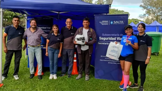 Jornada de sensibilización vial en la Media Maratón Salta