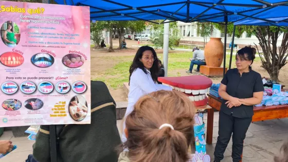 Salud Pública realizó una jornada de prevención y promoción de la higiene bucal en el hospital San Bernardo