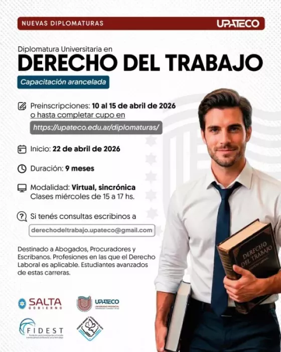 UPATecO suma nuevas diplomaturas en áreas estratégicas: enoturismo, finanzas, prospectiva y derecho laboral