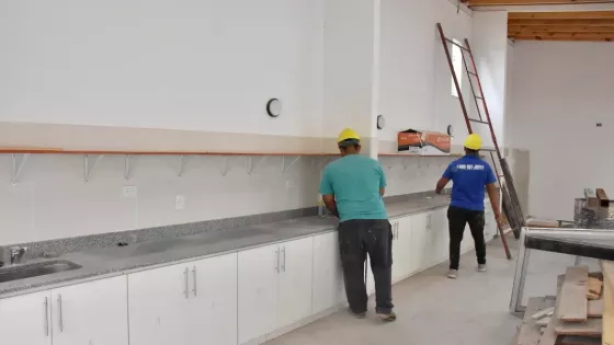 Avanza la construcción de un centro de desarrollo infantil en Coronel Moldes