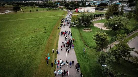 Más de 170 estudiantes participaron de una bicicleteada en el Parque Bicentenario