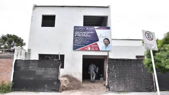 Obras de ampliación en el centro de salud de barrio Tres Cerritos