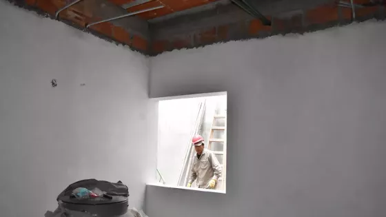 Obras de ampliación en el centro de salud de barrio Tres Cerritos