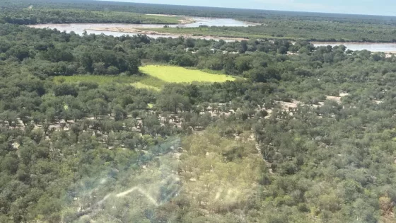 Nueva asistencia aérea en Rivadavia Banda Sur y Morillo