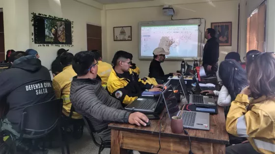 Brigadistas forestales salteños se capacitaron en Sistemas de Información Geográfica