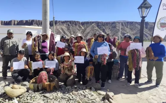 Con amplia participación se realizó el Taller de Tintes Naturales en Payogasta