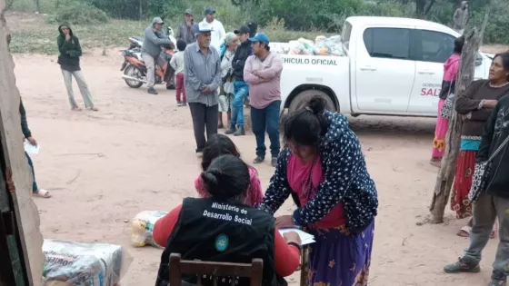 Asistencia alimentaria: refuerzan la entrega de módulos en comunidades originarias de Aguaray y Embarcación