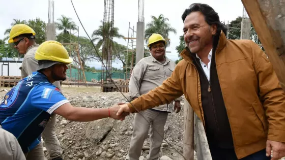 Sáenz supervisó la obra de la Ciudad Judicial de Orán, que avanza con apoyo económico de la Provincia