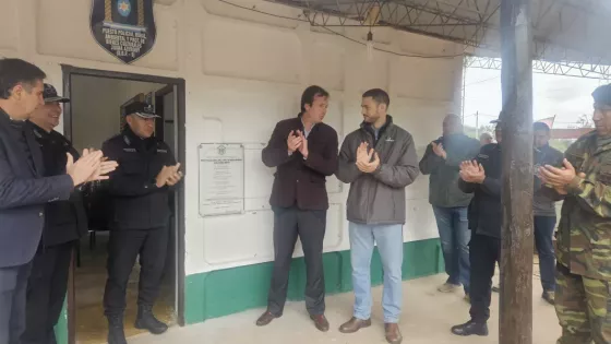 Inauguraron un puesto de la Policía Rural en paraje La Bomba