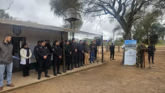Inauguraron un puesto de la Policía Rural en paraje La Bomba