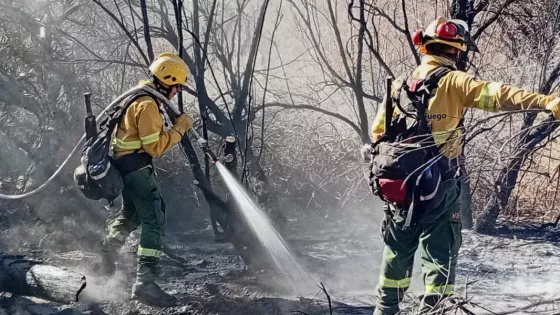 Los equipos de combate contra incendios forestales continúan trabajando en Cafayate
