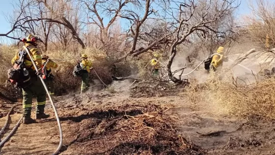 Los equipos de combate contra incendios forestales continúan trabajando en Cafayate