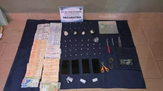 Se incautaron más de 23 mil dosis de droga en distintos procedimientos en la provincia
