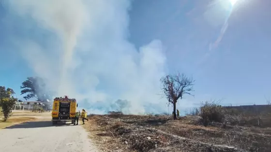 Distintas áreas operativas de Seguridad intervinieron por incendios de pastizales en Capital y el Valle de Lerma
