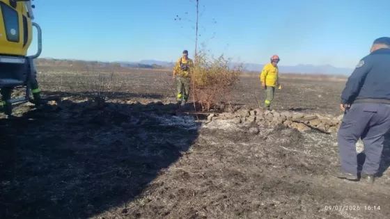 Distintas áreas operativas de Seguridad intervinieron por incendios de pastizales en Capital y el Valle de Lerma