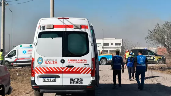 El ministro Mangione supervisó el operativo sanitario del SAMEC por los incendios en la Circunvalación Oeste
