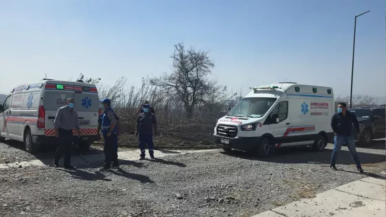 El ministro Mangione supervisó el operativo sanitario del SAMEC por los incendios en la Circunvalación Oeste